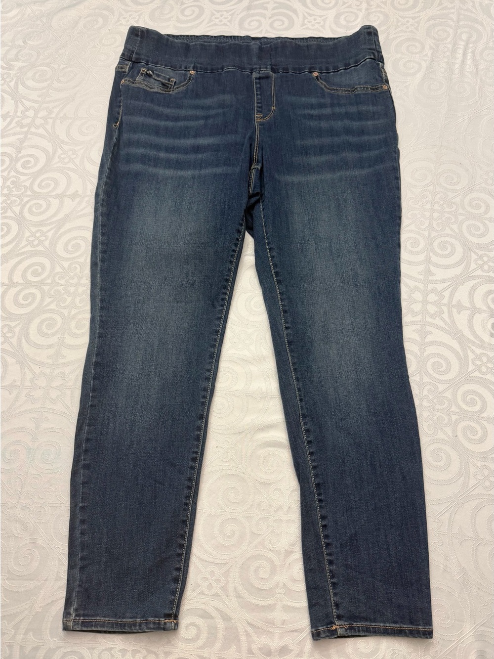 Jordache Women's Dark Blue Slip On Skinny Jeans Size 20W Plus Size